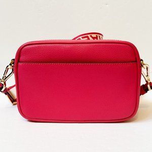 MICHAEL KORS JET SET TRAVEL SM CROSSBODY BAG TECH ATTACHED MK - CARMINE PINK